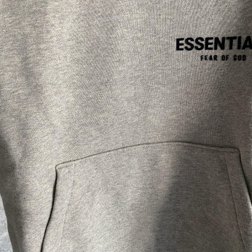 Fear of God Essentials Hoodie Dark Oatmeal - Picture 6 of 9
